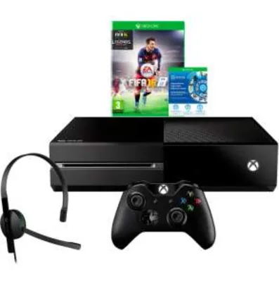 [SUBMARINO]  Console Xbox One 1TB + Game FIFA 16 (Via Download) + Headset com Fio + Controle Wireless -  R$ 1639,00 no BOLETO!!! Com o cupom PLAY10