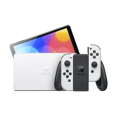 Console Nintendo Switch Oled com Joy-Con, Branco - Hbgskaaa1