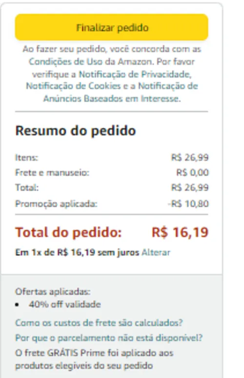 Imagem na descrição da promoção