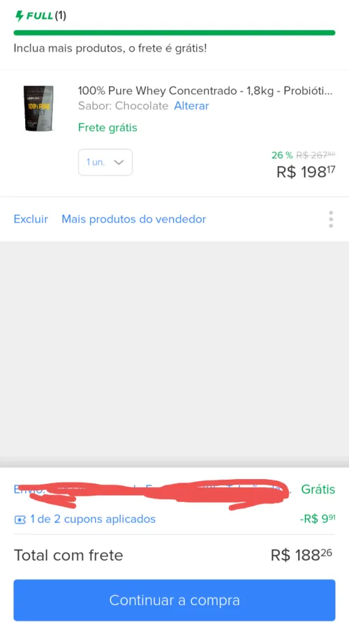 Imagem na descrição da promoção