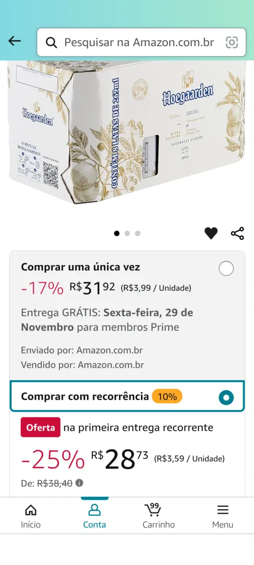 Imagem na descrição da promoção