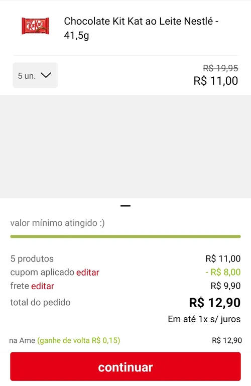 Imagem na descrição da promoção