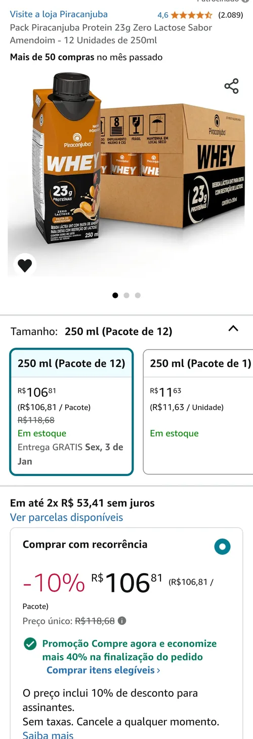 Imagem na descrição da promoção