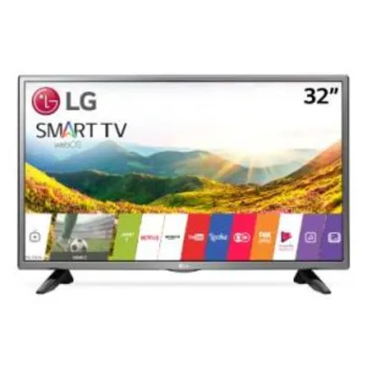 Smart TV LED 32" LG HD 32LJ600B por R$ 1025 (10x)