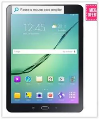 [Submarino] Tablet Samsung Galaxy Tab S2 T810 32GB Wi-Fi Tela AMOLED 9.7'' Android 5.0 Processador Octa Core 1.9 Ghz+1.3GHz - Preto por R$ 1583