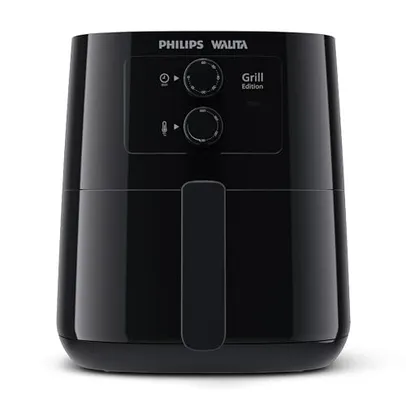 (PRIME)Fritadeira Airfryer Série 3000 Grill Edition Philips Walita com 4.1L de capacidade Preta 1400W 110v - HD9202/91