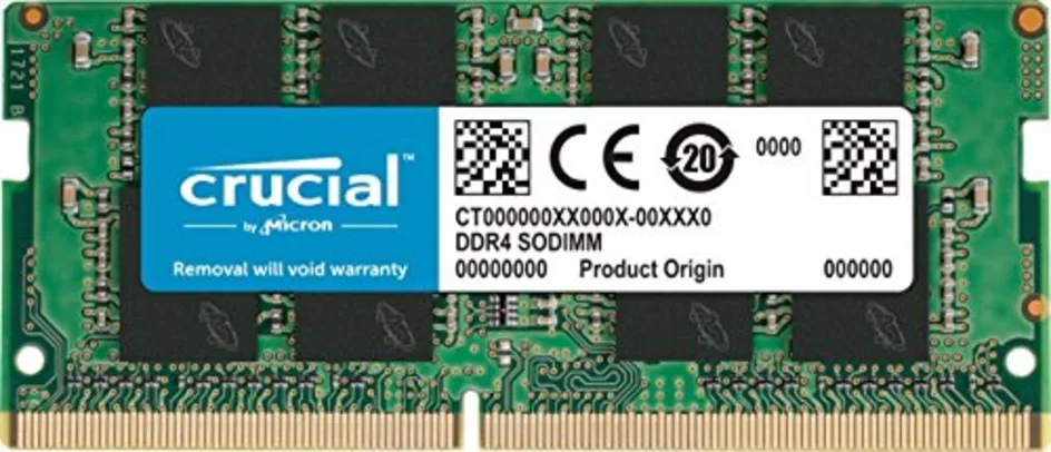 Memoria Crucial Notebook 8gb - Ddr4 2666/2400 Cl19 X8 Soddim - Micron