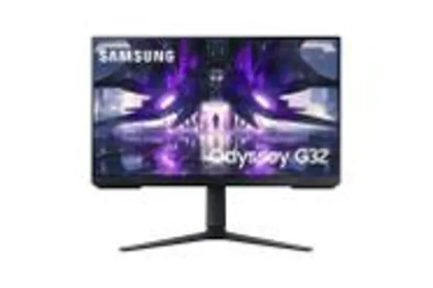 Monitor Gamer Samsung Odyssey G32 27 FHD, Tela Plana, 165Hz, 1ms, HDMI, FreeSync Premium, Game Mode