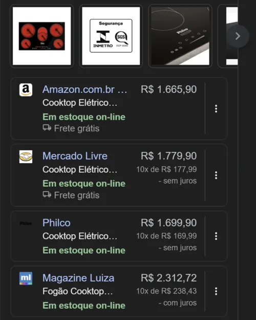 Imagem na descrição da promoção