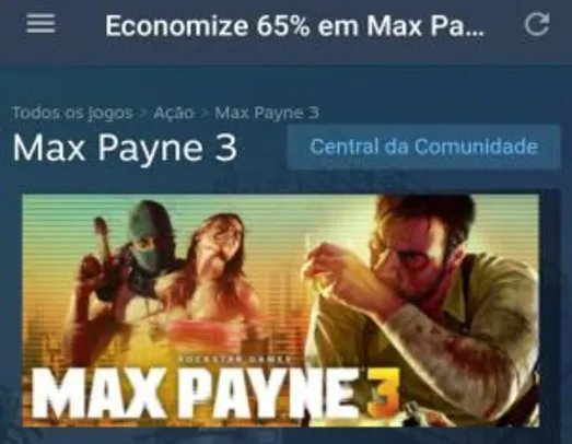 Max Payne 3 - PC (STEAM) | R$12