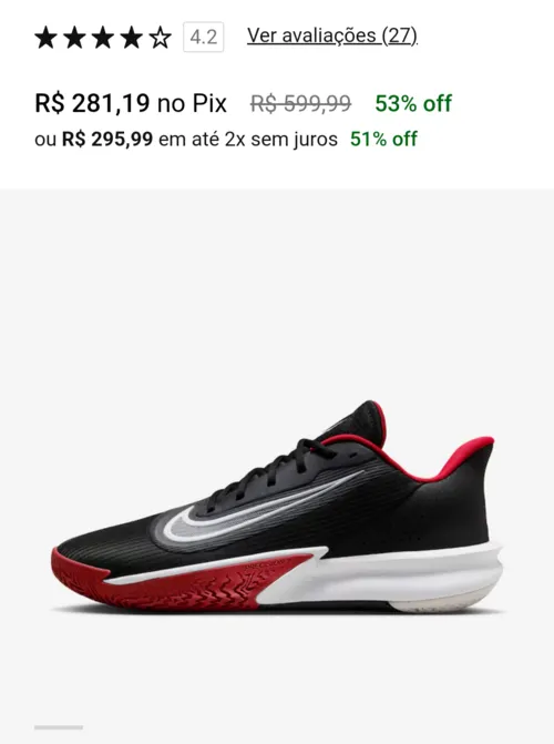 Imagem na descrição da promoção