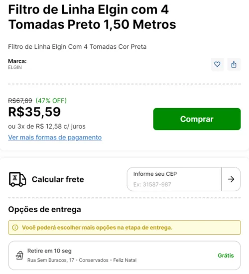 Imagem na descrição da promoção