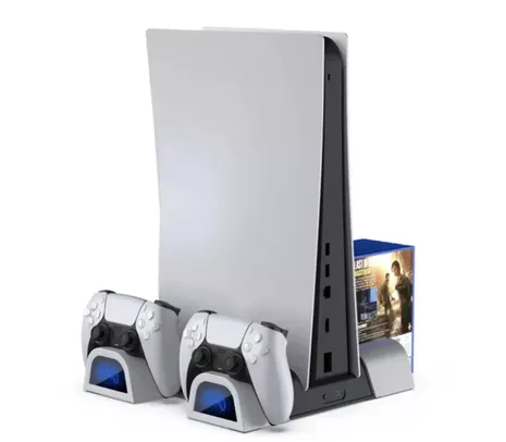 Cooler Fan para ps5 suporte vertical consoles de jogo doca carregamento para ps5 