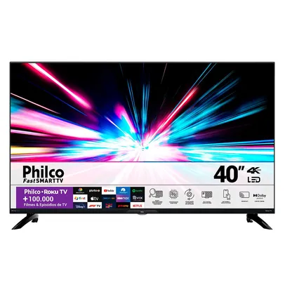 Smart TV Philco 40&quot; Full HD PTV40G7ER2CPBLF Dolby Audio 3X HDMI 2X USB WiFi