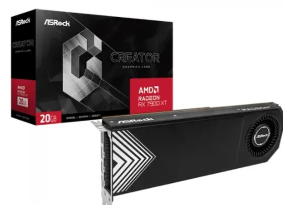 Placa De Vídeo ASRock AMD Radeon RX 7900 XT Creator, 20GB, GDDR6, FSR, Ray Tracing, 90-GA54ZZ-00UANF