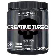 Creatina Turbo 300g Black Skull - Suplemento Alimentar em Pó de Creatina