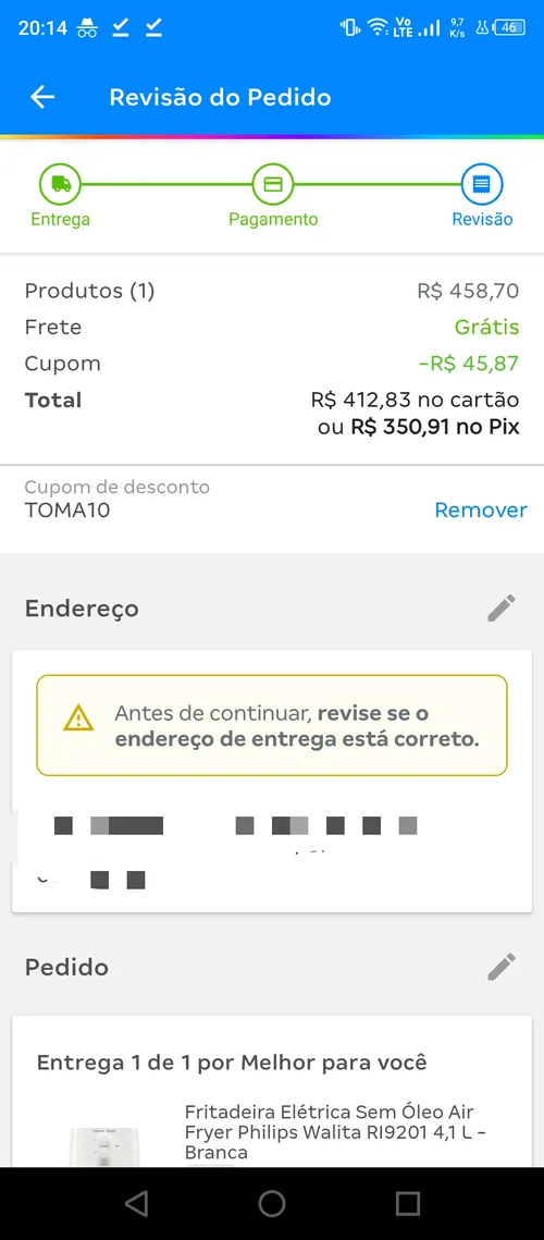 Imagem na descrição da promoção