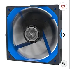 Ventoinha Alseye CS-120 Silicone Frame, 120mm, 1800Rpm, 80Cfm, Preto e Azul, CS-120