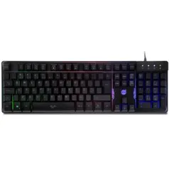 Teclado Gamer DAZZ Rapid Fire Revolution, Rainbow, ABNT2, 625203 R$ 69