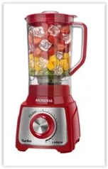 Liquidificador Mondial L1200 RI 12 Velocidades Turbo Inox 1200W – Vermelho R$ 119