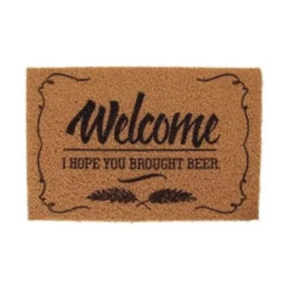 Capacho Super Print Welcome Beer 40 cm x 60 cm - Home Style | R$40
