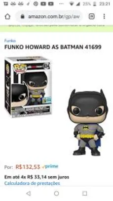 [Prime] FUNKO HOWARD AS BATMAN 41699 | R$ 90