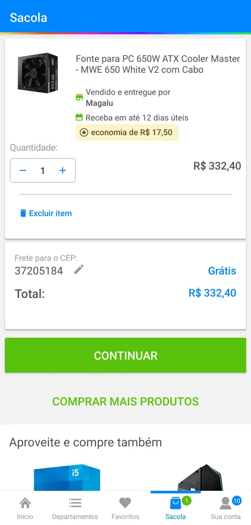 Imagem na descrição da promoção