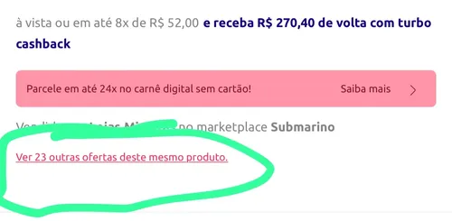 Imagem na descrição da promoção