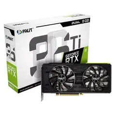 Placa de vídeo Palit RTX 3060 Ti Dual 8G GDDR6 Ray-Tracing Graphics Card, 4864 Core