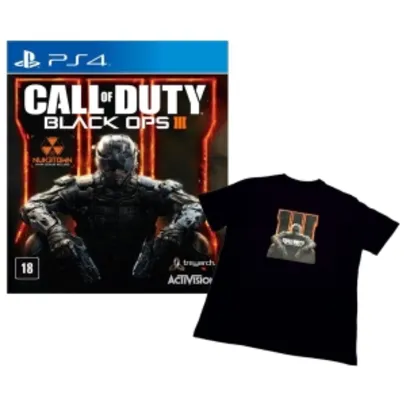 Call of Duty: Black Ops III - PS4 + Camiseta Call of Duty: Black Ops III R$ 60,00