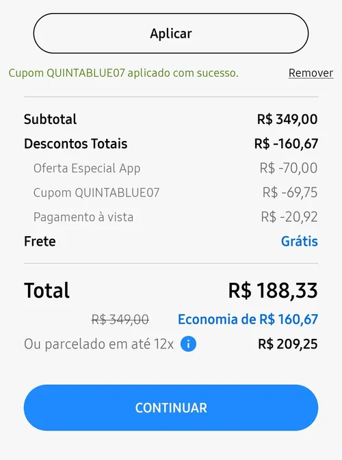 Imagem na descrição da promoção