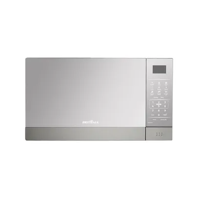 Micro-ondas Britânia 28 Litros Inox Espelhado Branco Bmo28ieb - 220 Volts