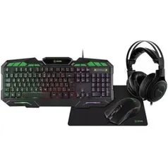 [AME SC $91] Kit Teclado Multimídia + Mouse e Mousepad + Headset