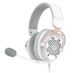 Headset Gamer Redragon Diomedes, USB+3.5mm, 7.1 Surround, Drivers De 53mm, White, H388-W