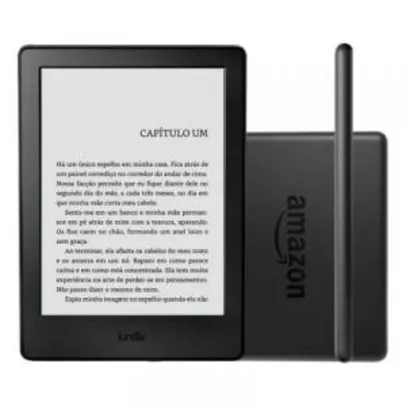 E-reader Amazon Kindle 8ª Geração Preto 4GB com Tela Touchscreen de 6" e Wi-Fi + Frete Grátis SP