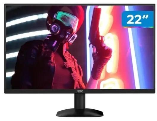 Monitor 100Hz Full HD Widescreen 1ms AOC Série B35 22B35HM2 22" VGA HDMI