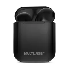 Fone de Ouvido Bluetooth Multilaser TWS Airbud, Recarregável, Preto - PH358