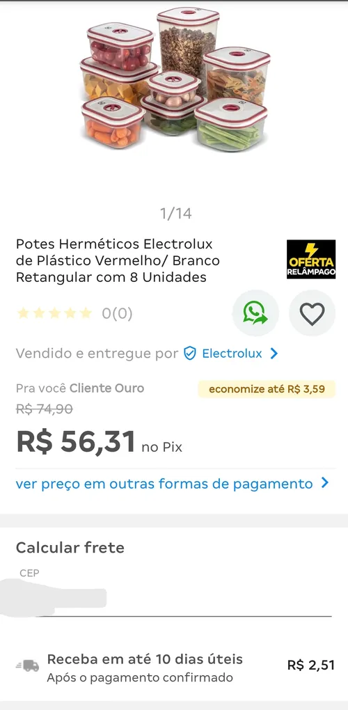 Imagem na descrição da promoção