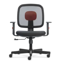 Cadeira Dot Graphite N Red