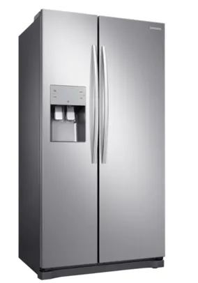 Refrigerador Samsung Inverter Frost Free RS50N Side by Side com Sistema All Around Cooling Inox Look - 501L | R$7308