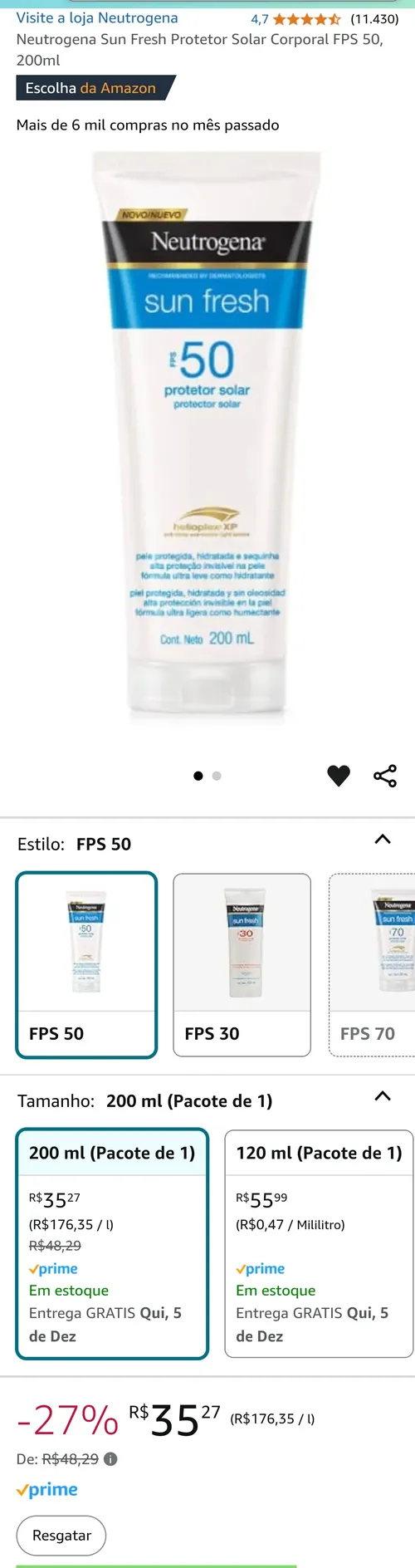 Imagem na descrição da promoção