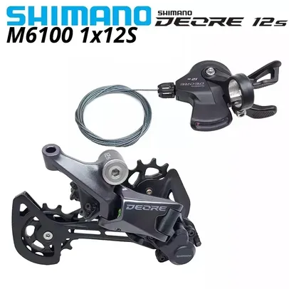 Shimano deore m6100 12 velocidade + passador de marcha