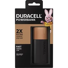 Duracell - Power Bank Carregador Portátil 6.700mAh com Carga Rápida | R$49