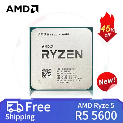 [Conta Nova R$564,62] Processador Ryzen 5 5600