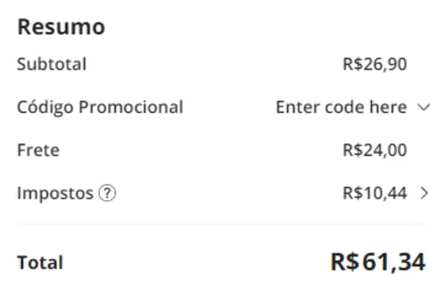 Imagem na descrição da promoção