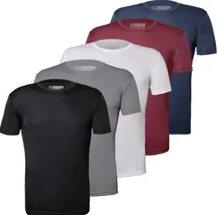 Kit 5 Camisetas Novastreet Dry Fit Anti Suor - Linha Premium 