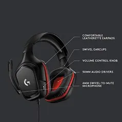 Fone de Ouvido para Jogos Stereo G332, Logitech com 32% de desconto