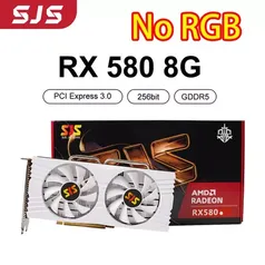  Placa de Vídeo RX 580 8GB SJS BRANCA 