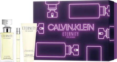 Conjunto Eternity for Women Calvin Klein Feminino - Eau de Parfum 100ml + Eau de Parfum 10ml + Loção Corporal 100ml | R$339