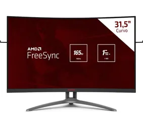 [APP+AME=R$1611] Monitor Gamer Aoc Agon 32" Curvo 165hz 1ms AMD Freesync | R$1650